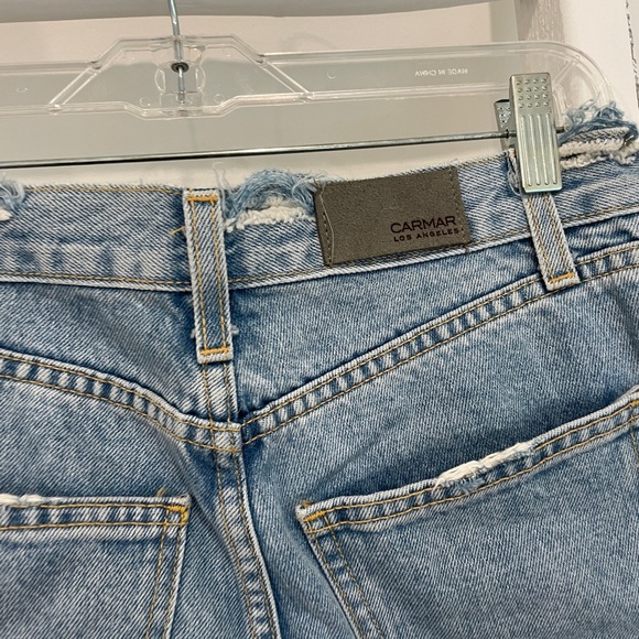 Carmar Vintage Cut Out Distressed Floral Lace High Waisted Jeans / NWOT - Picture 7 of 11